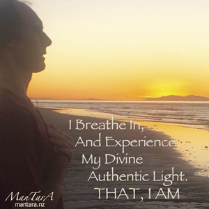 I breath in my Divine Light