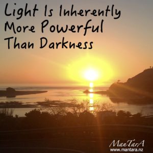 Light Is inherently more powerful than darkness